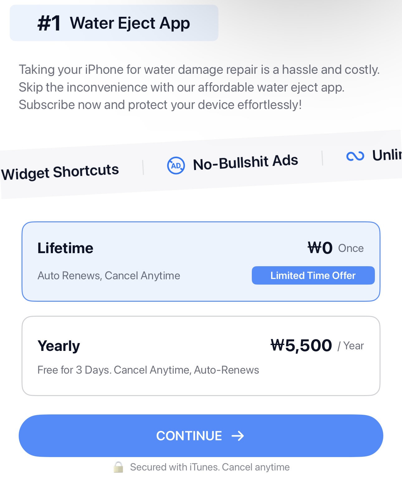 [IOS] Water Eject Speaker Cleaner