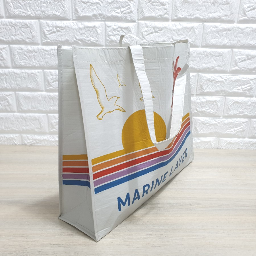  Reuse   Recycle  Upcycle  Rpet쇼핑백  친환경 미국 패션 의류브랜드  MARINE LAYER의  지속가능성(Sustainability)