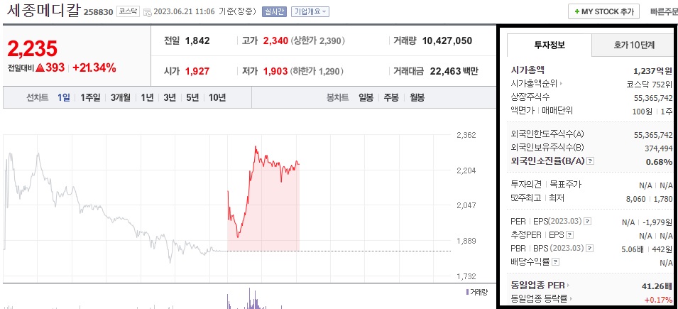 세종메디칼-주가-전망