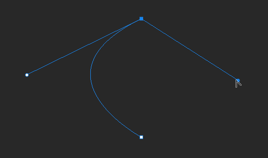 꺾쇠로 패스를 수정하는 이미지