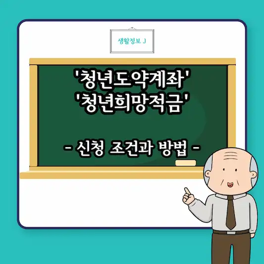 청년도약계좌 청년희망적금 신청 조건과 방법