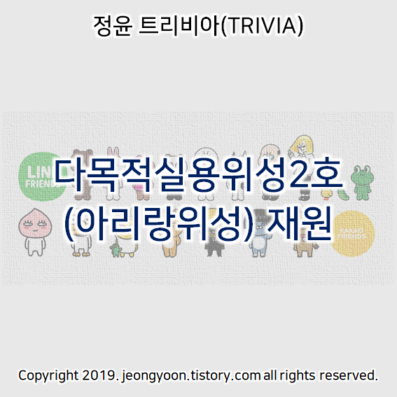  다목적실용위성2호 (아리랑위성) 재원