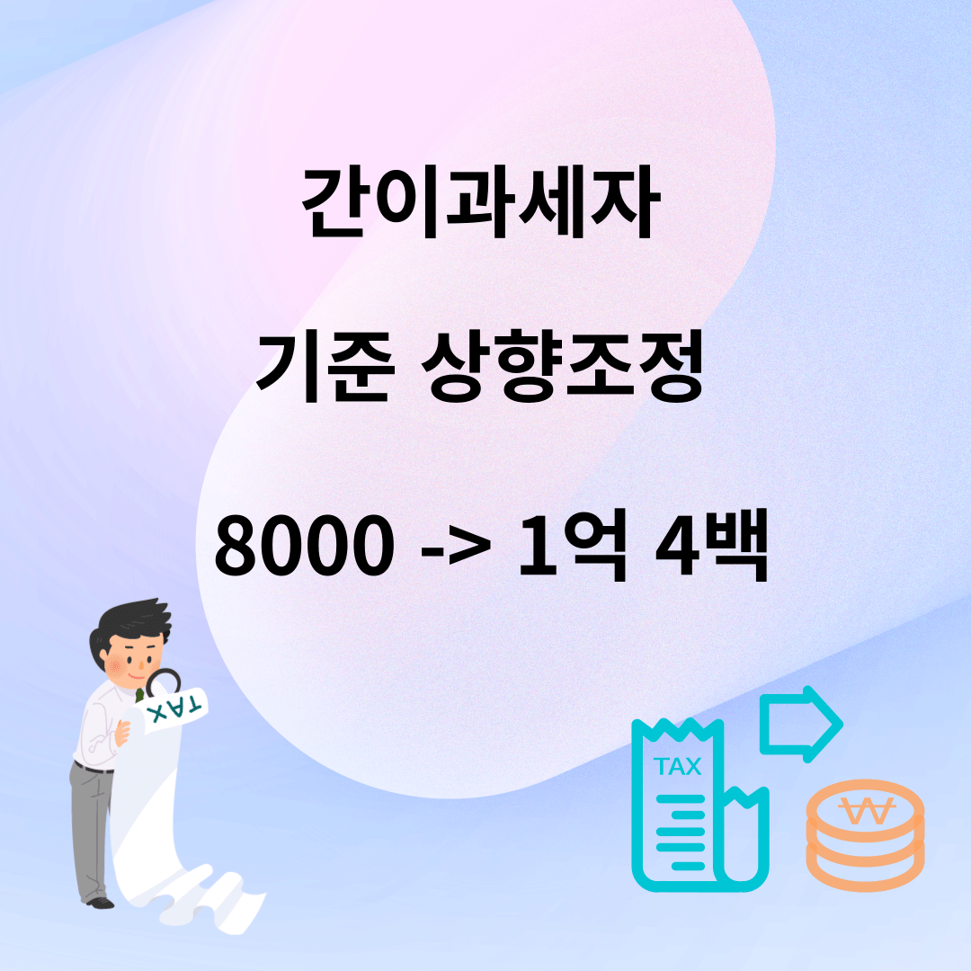 간이과세자 기준 상향 '8천-> 1억4백'