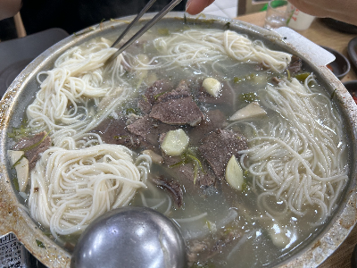 소면사리를넣어야진정한끝