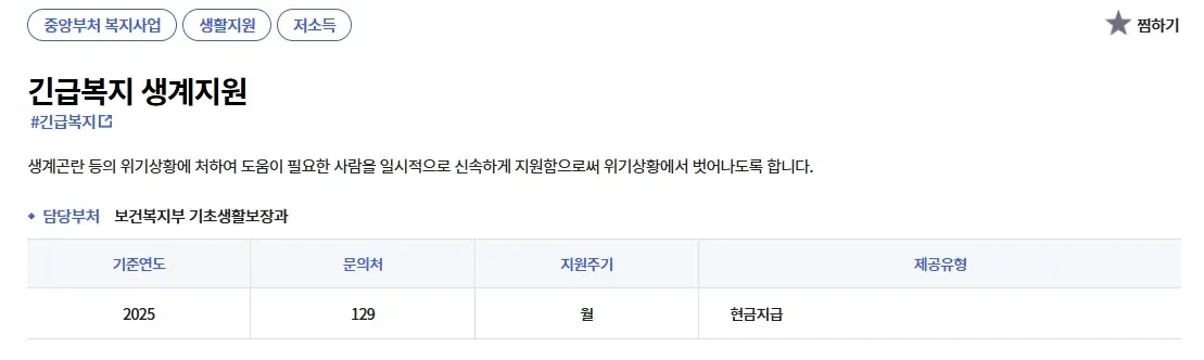 긴급복지 생계지원금 지원대상 알아보기 3 2. 소득 기준 (2025년 기준)
