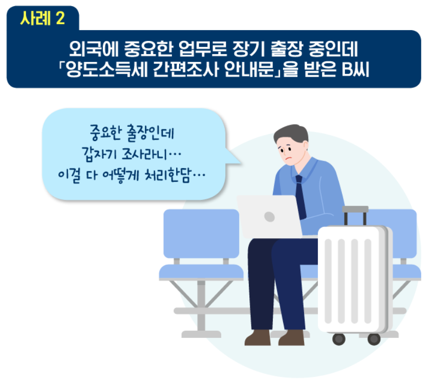 양도소득세 간편조사 시기선택제