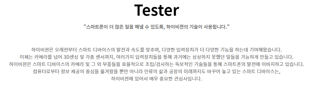 하이비젼시스템 사업 개요