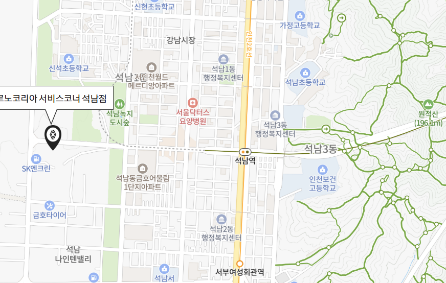 석남점 지도사진