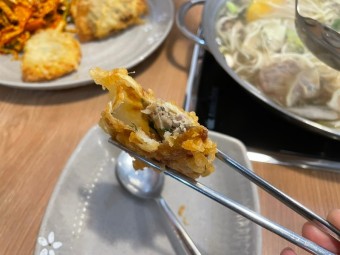 버섯만두전골