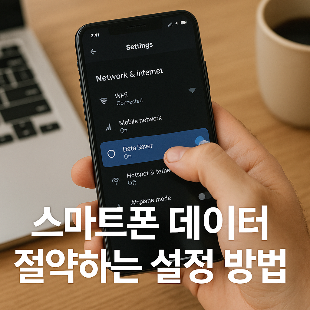 스마트폰 데이터 절약하는 설정 방법 이미지