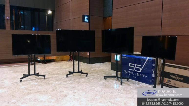  대전 TV 모니터 40 55 65 인치 렌탈 임대 대여 후기 대전 icc 호텔