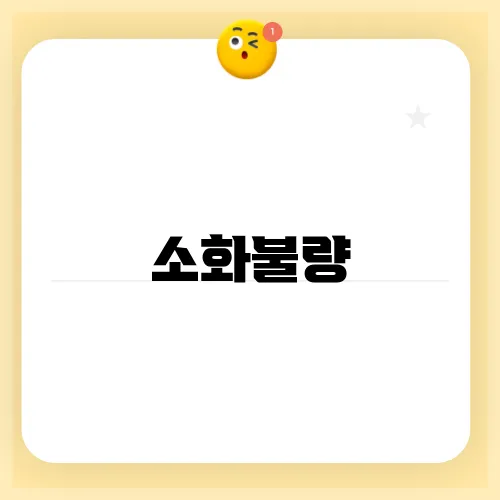 소화불량, 원인 파악과 증상 개선 전략