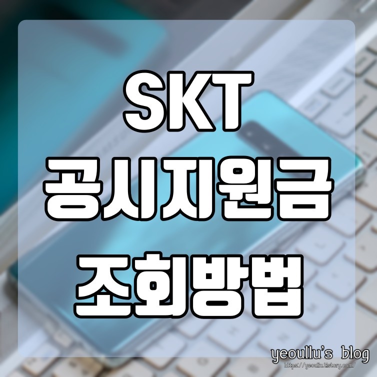  tworld 홈페이지에서 skt 공시지원금 조회 하는 방법
