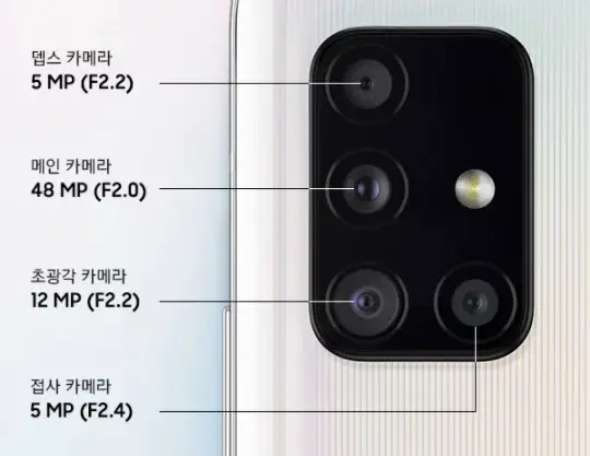 갤럭시A51 카메라
