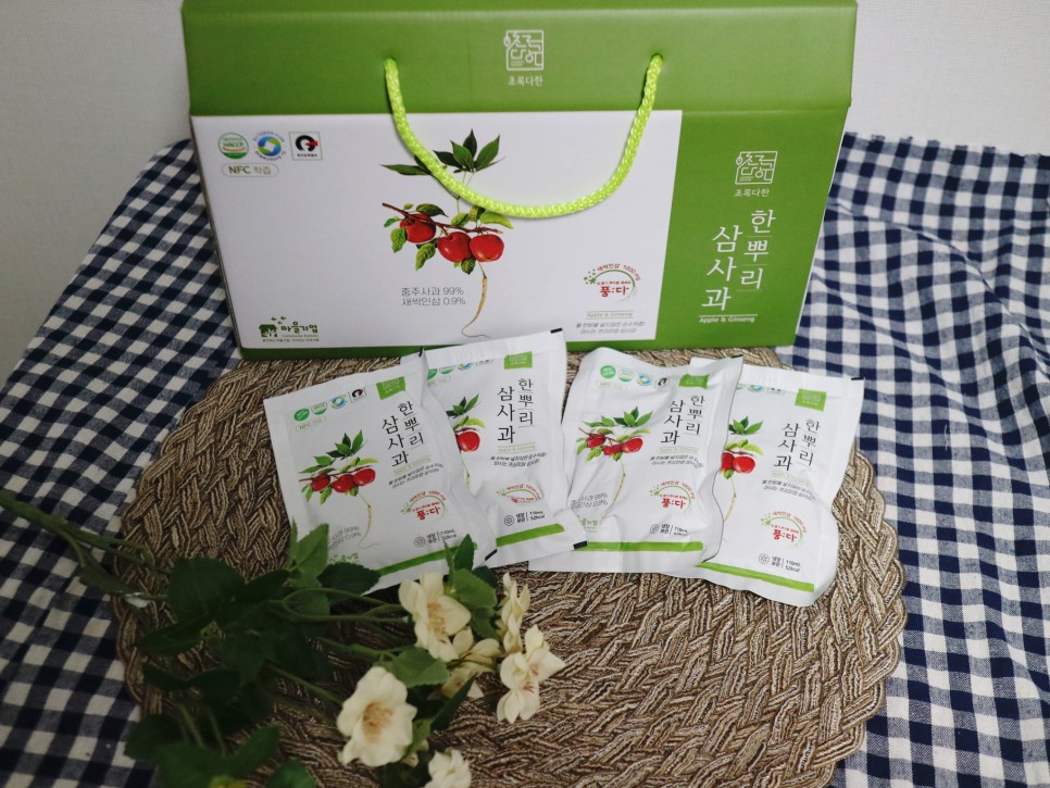 NFC착즙주스 한뿌리삼사과 좋아요 아이 사과즙 추천 3