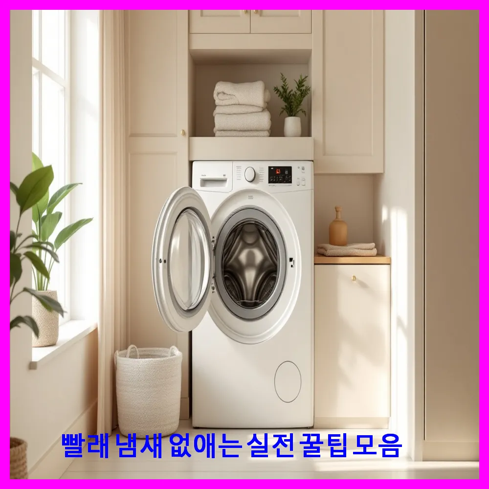 빨래 냄새 없애는 실전 꿀팁 모음