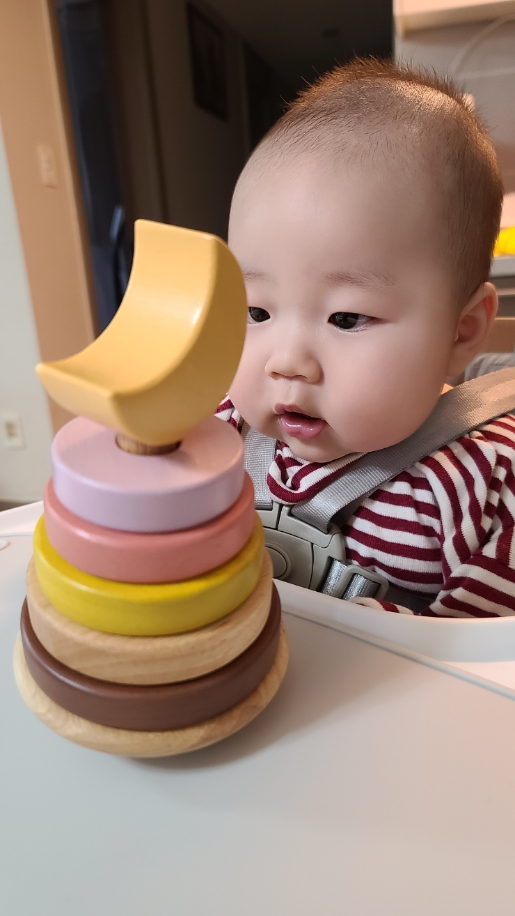 수유량과 간식을 공유합니다. 6개월 동안 아기의 발달과 장난감, 6