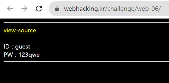  Webhacking.kr | Challenge 06