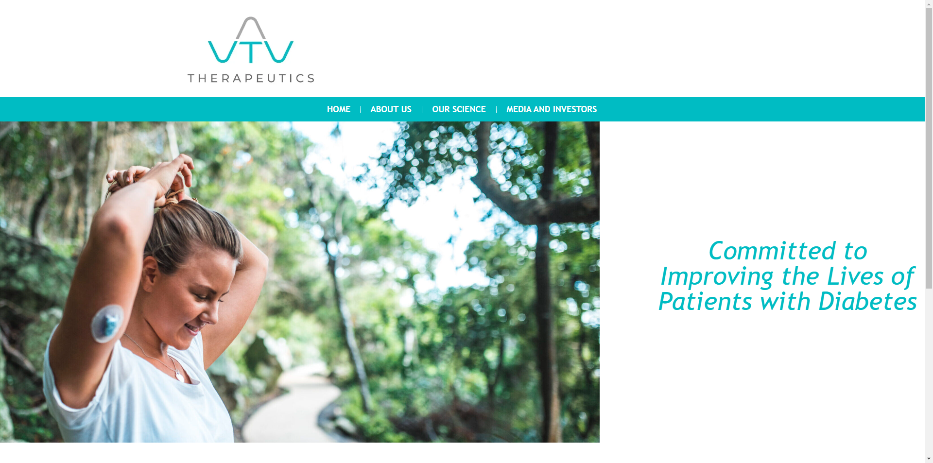 vTv Therapeutics 홈페이지