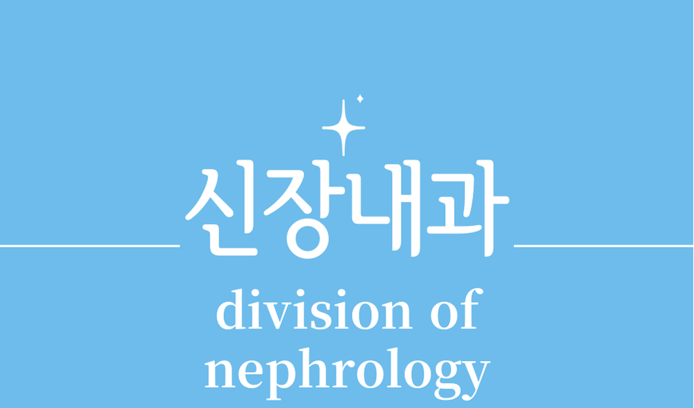 '신장내과(division of nephrology)'
