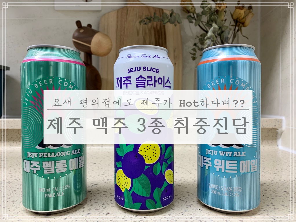  [제주맥주]편의점에서 판매하는 제주 맥주 3종!! 취중진담 리뷰!!