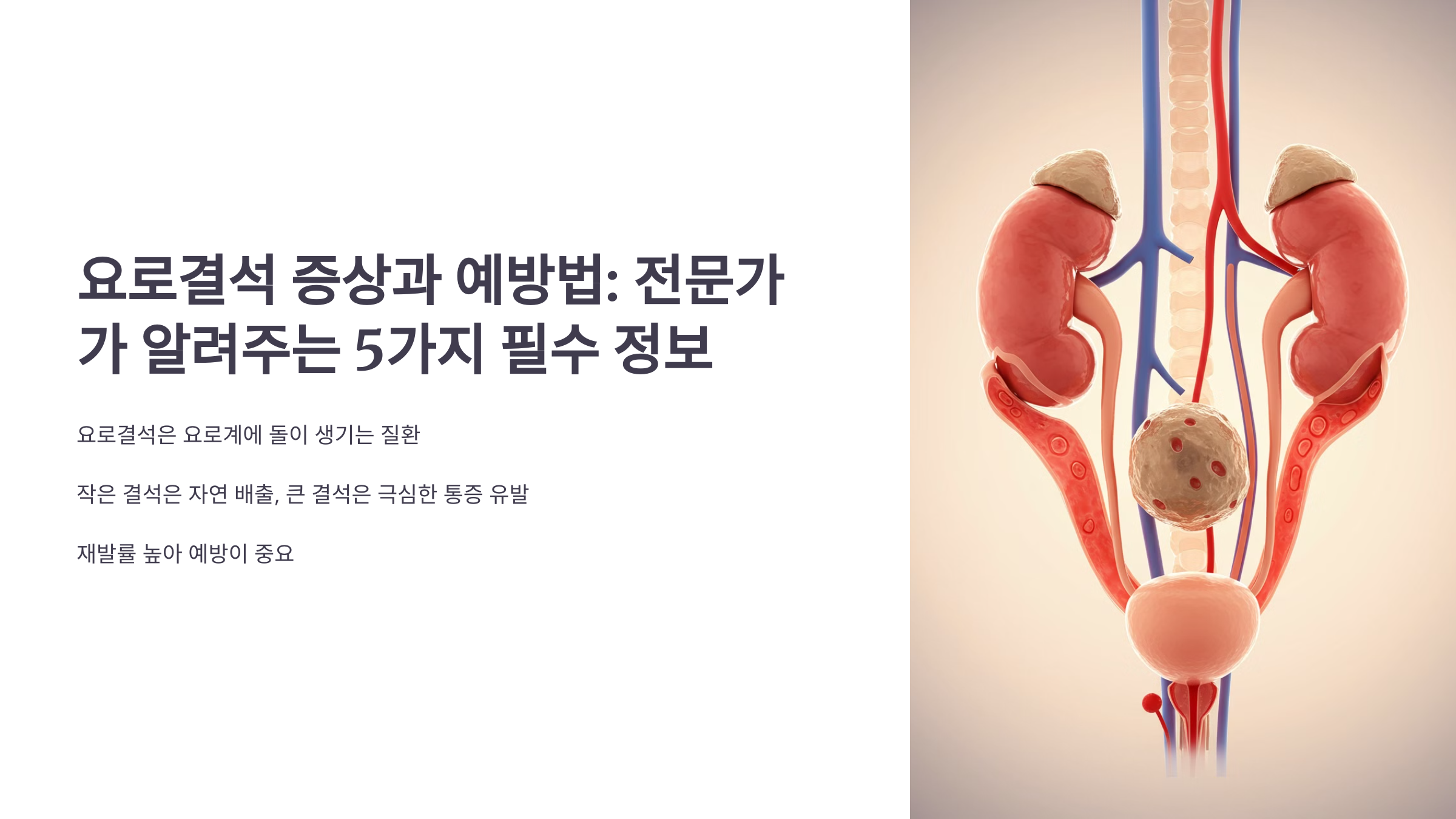 요로결석 증상과 예방법: 전문가가 알려주는 5가지 필수 정보 관련 이미지