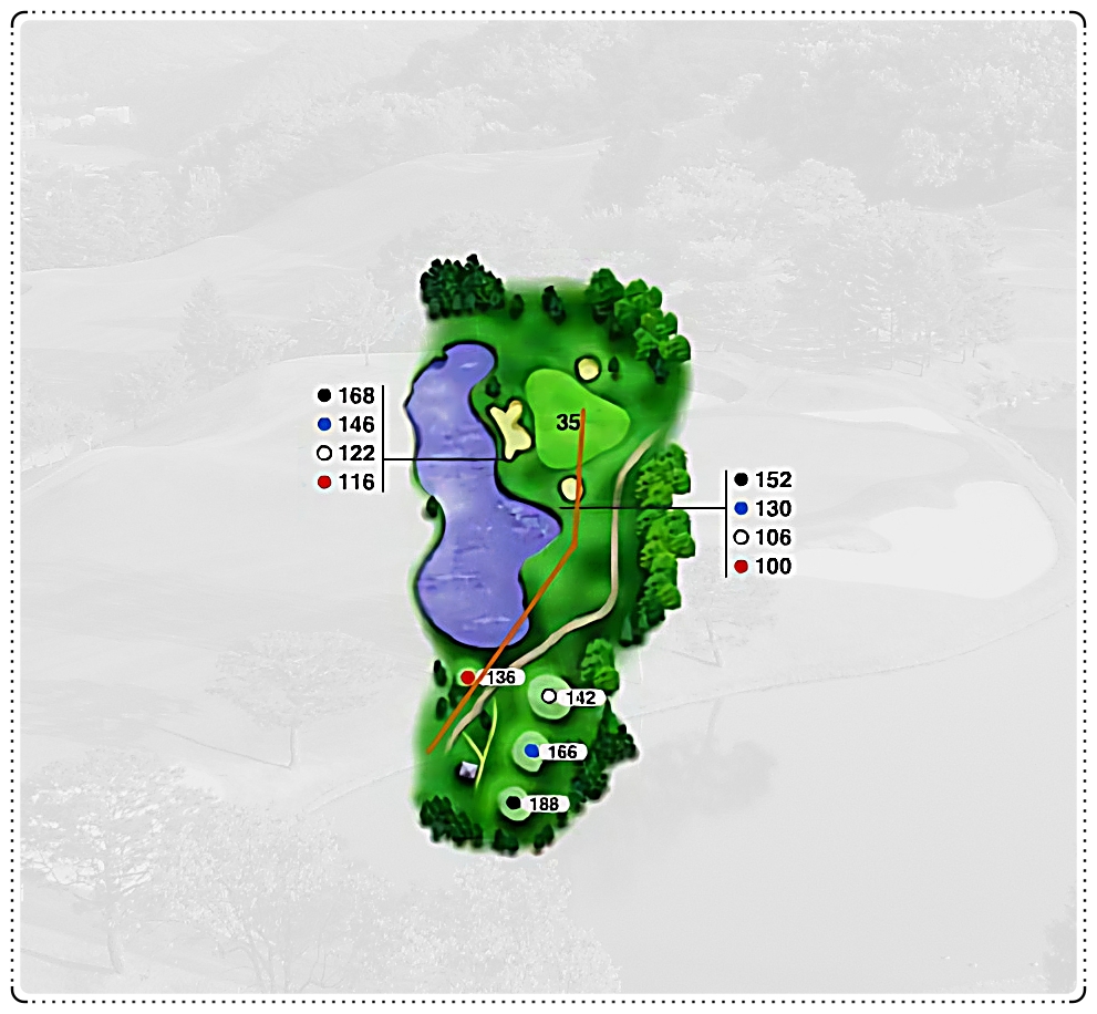 지산CC 서 코스 3번 홀