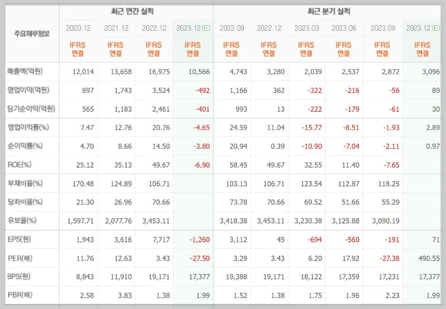 심텍-기업실적