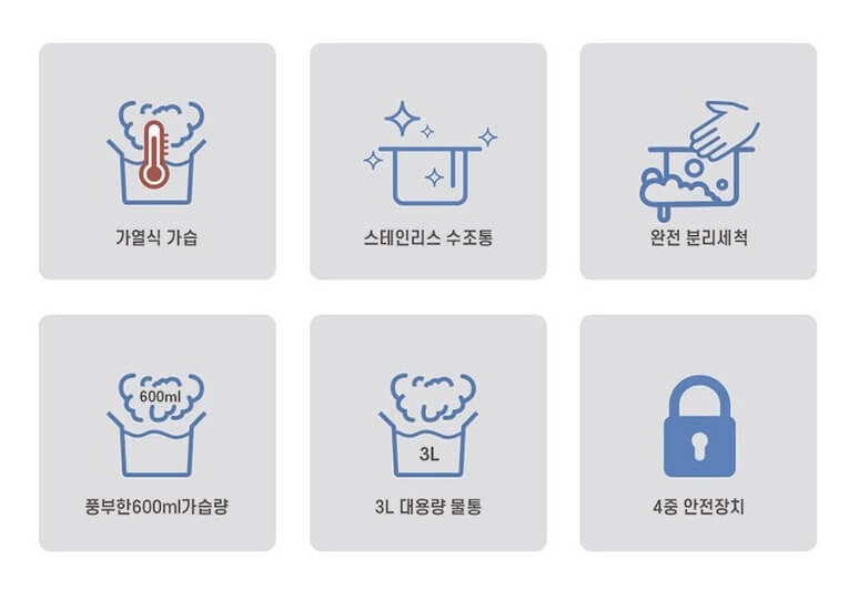 한일 스팀팟 스텐 가습기
