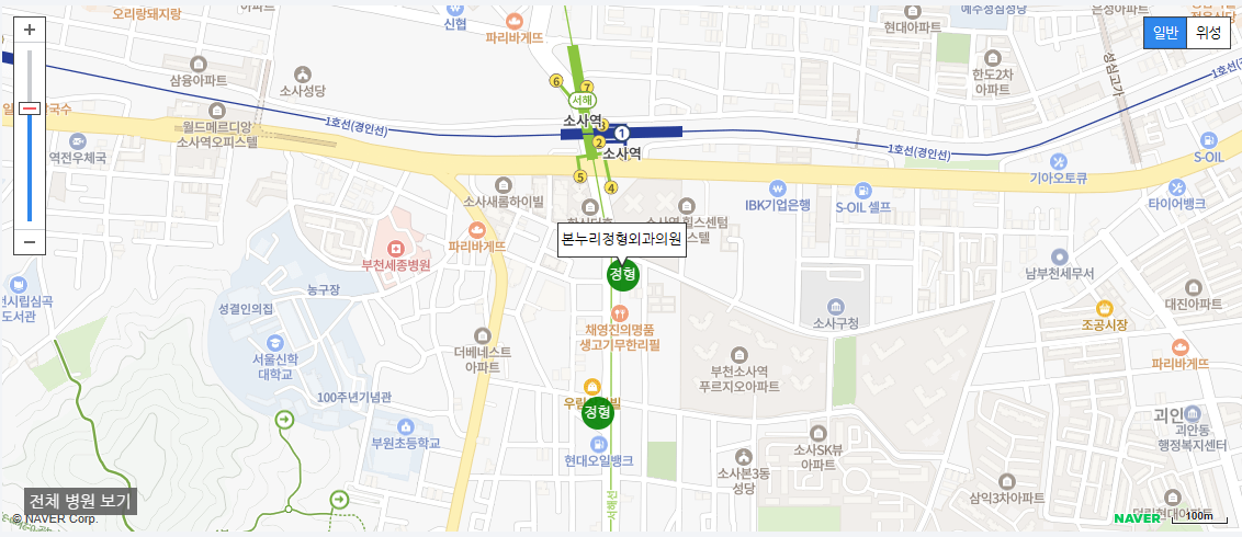 부천시에서 야간 진료를 볼 수 있는 정형외과 병원 본누리정형외과의원