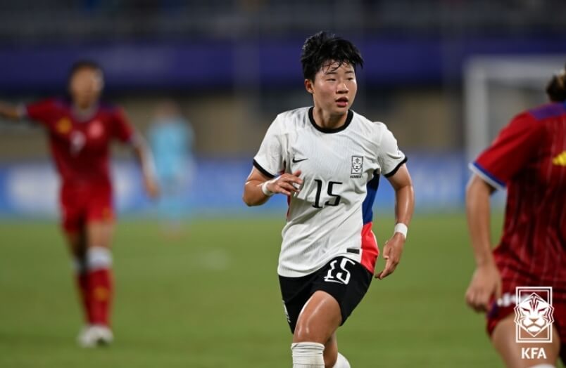 아시안게임 여자 축구 대한민국 대 필리핀 경기결과 8강 진출