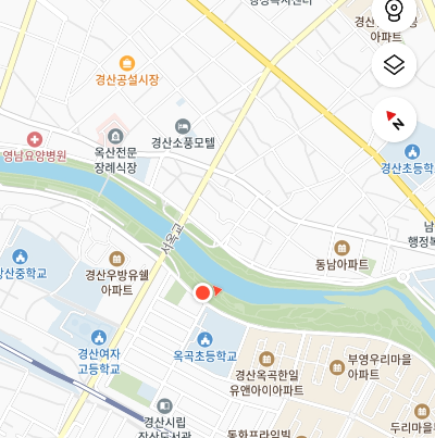 경북 경산 강변동로 벚꽃 제일 예쁜 족 옥곡초 바로 앞 개천길