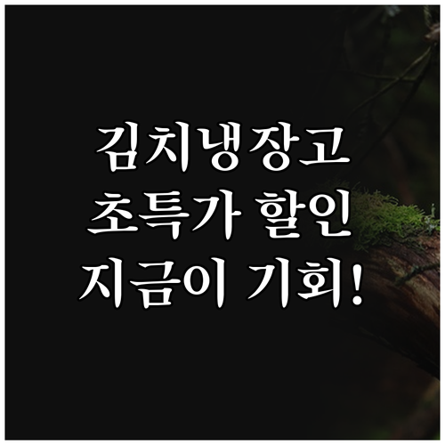김치냉장고 할인 정보.. 하이얼, 리