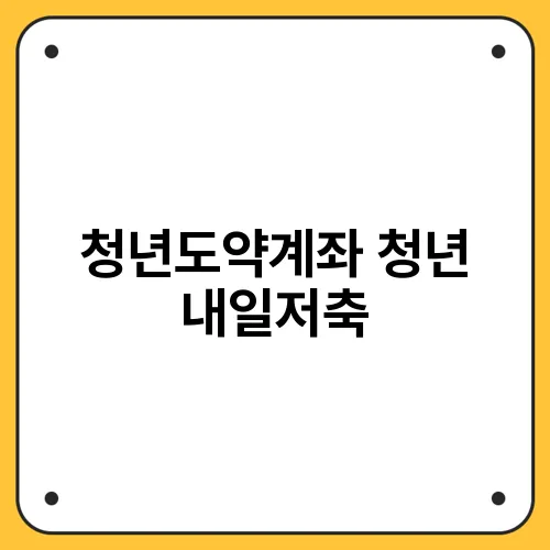 청년도약계좌 청년 내일저축