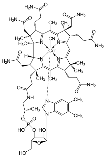 시아노코발라민 분자구조