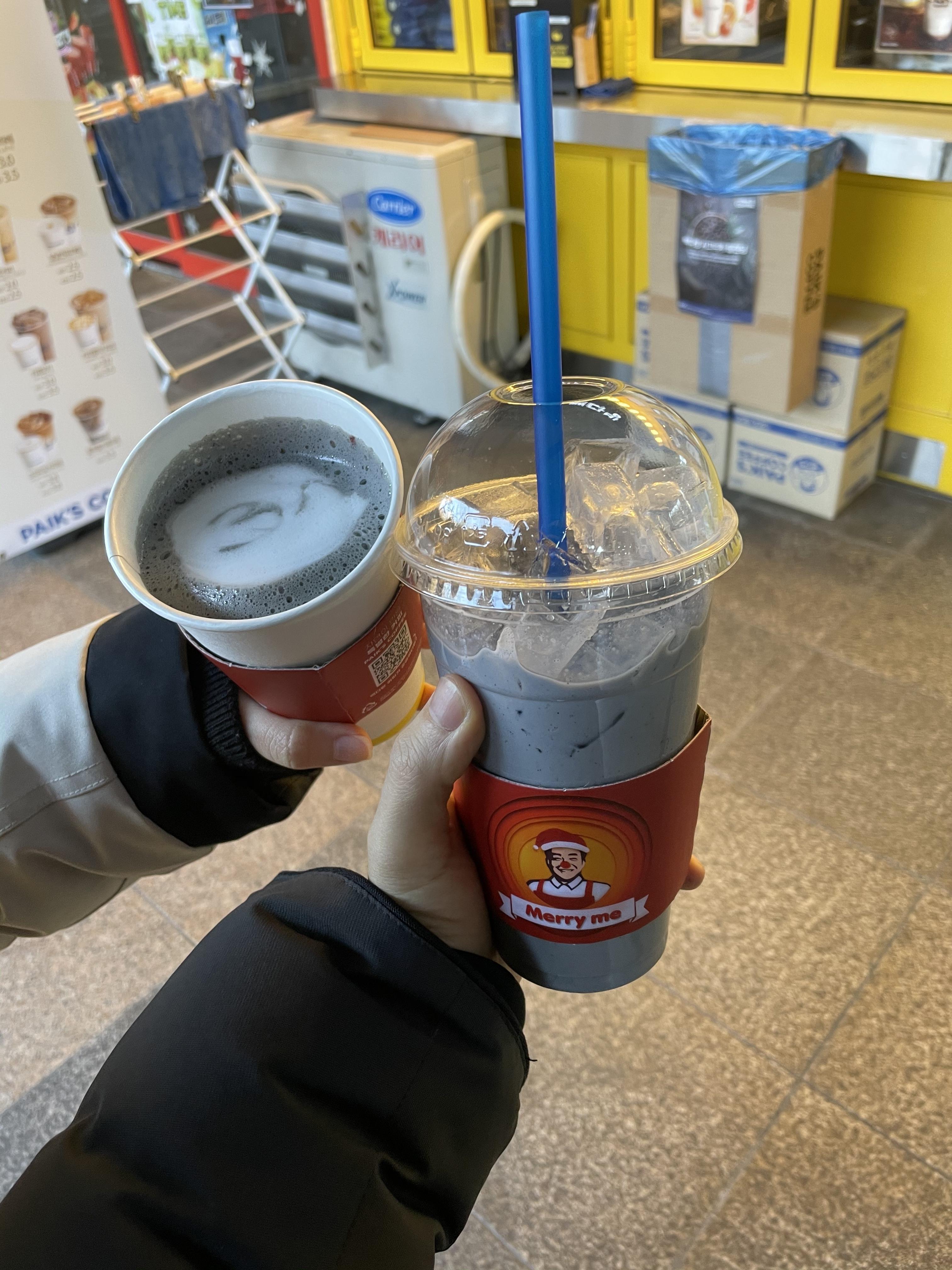  빽다방 신메뉴 추천 흑임자치즈라떼 후기