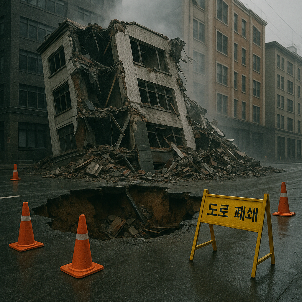 싱크홀 발생시 행동 요령