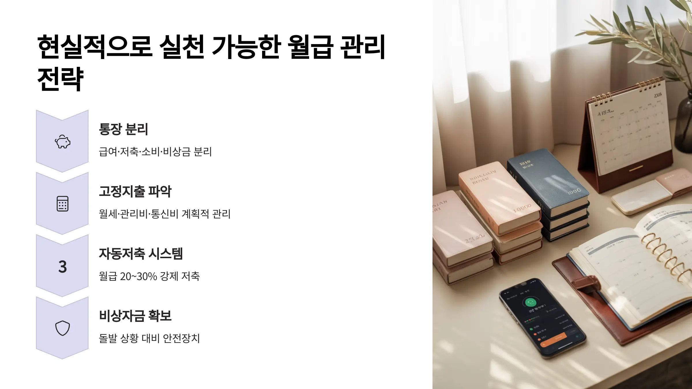 현실적으로 실천 가능한 월급 관리 전략
