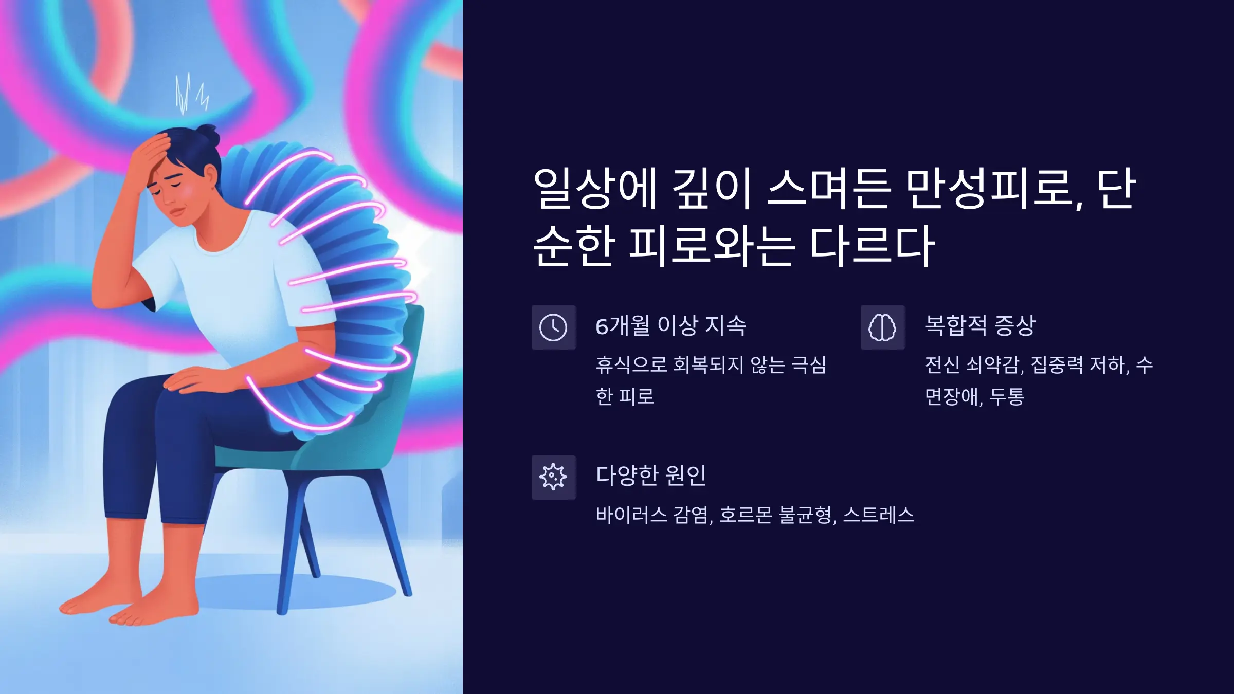 일상에 깊이 스며든 만성피로, 단순한 피로와는 다르다