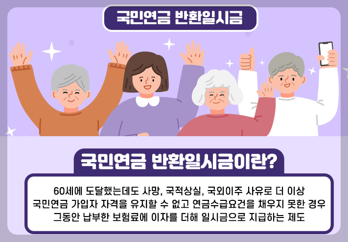  국민연금 반환일시금과 반환일시금 반납제도 이거 모르면 손해!