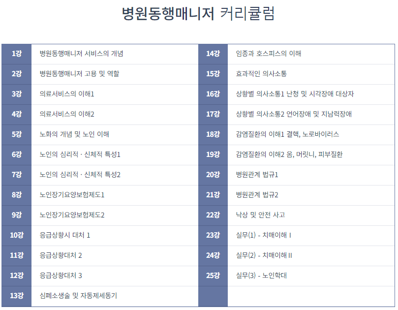 병원 동행 매니저