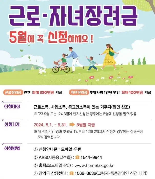 근로&middot;자녀장려금