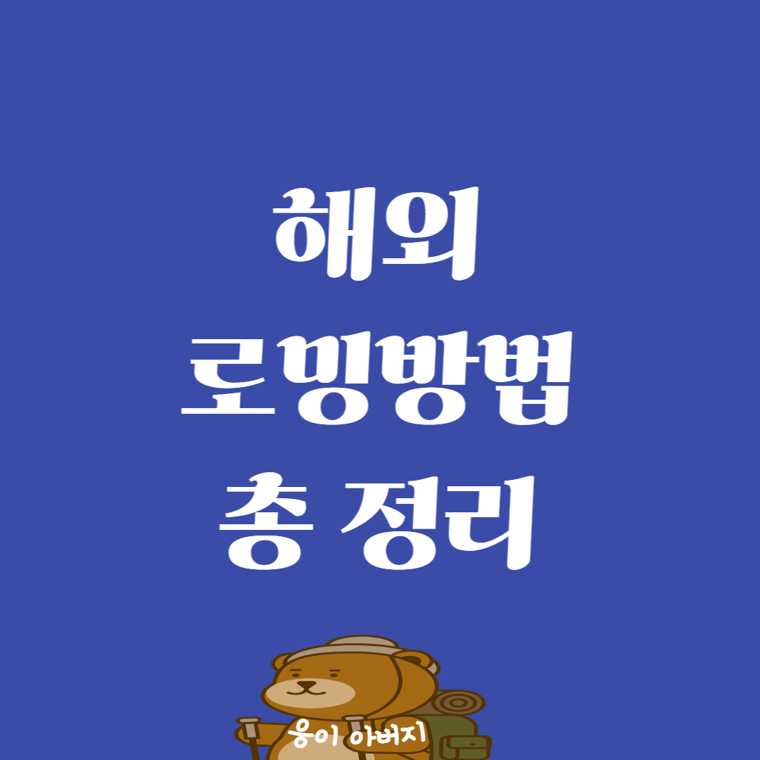 해외 로밍방법 알아보기1