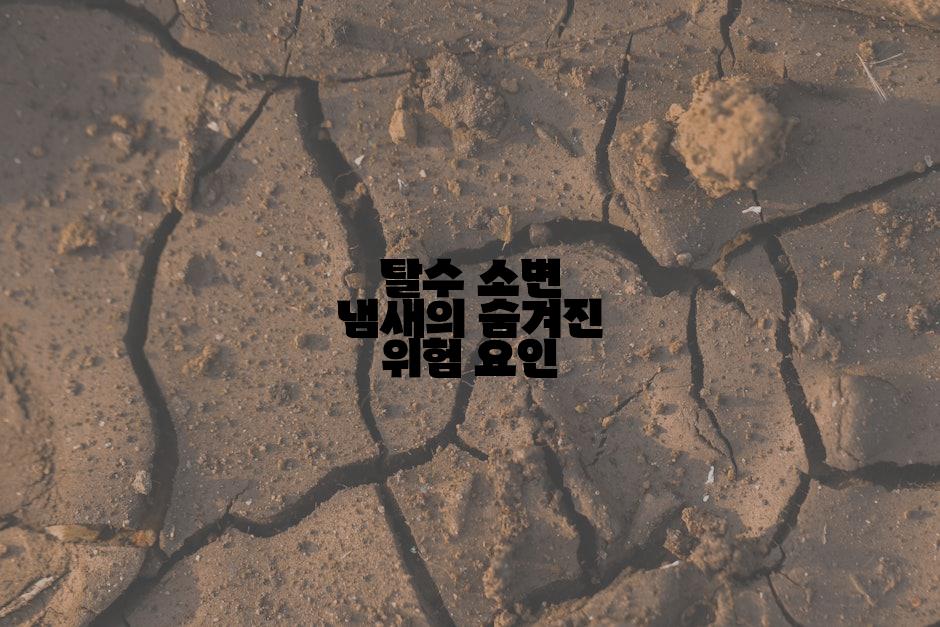 탈수 소변 냄새의 숨겨진 위험 요인