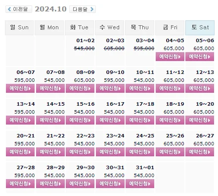 남해아난티cc 1박 2일 골프 패키지 예약: 가격 및 날씨 안내 (10월 4일)