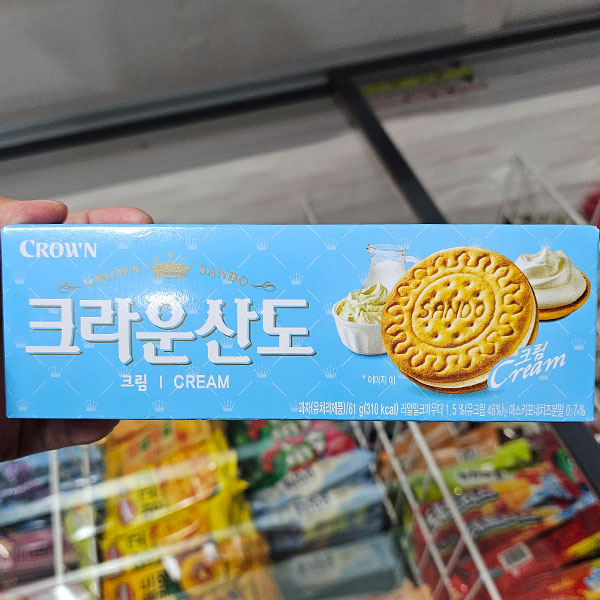 크라운산도 크림 칼로리