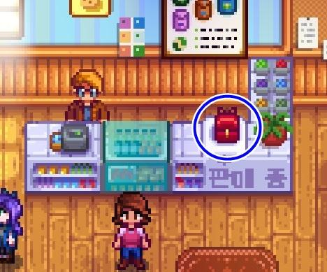  stardew balley 스타듀밸리 소지품 확장