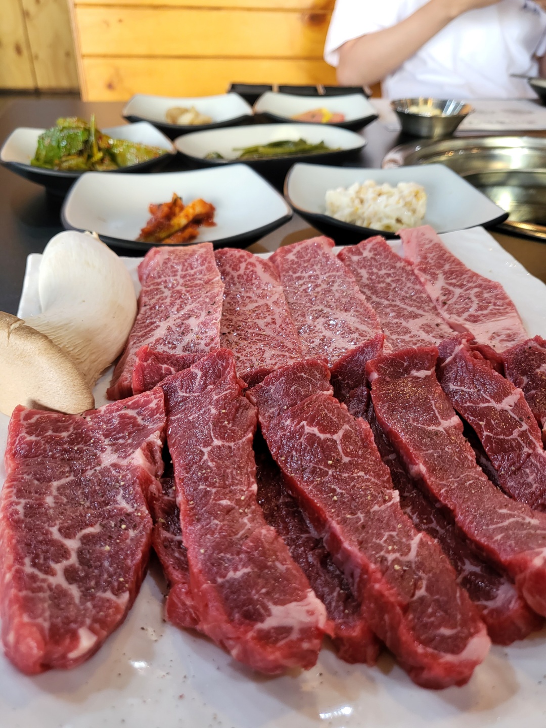  [천안 두정동 고기굽는정원] 내돈내산 소고기 꽃살 / 살치살 + 주차