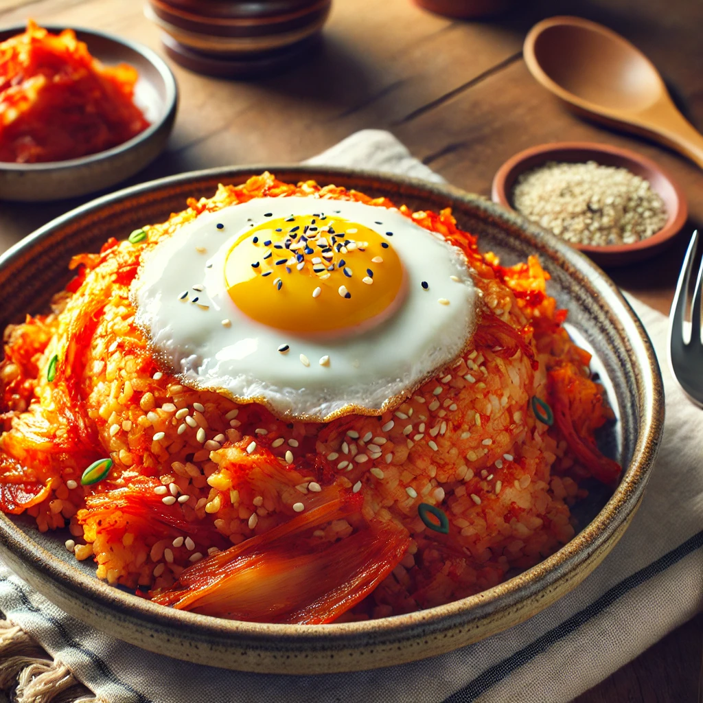 전자레인지로 간편하게 만든 김치볶음밥