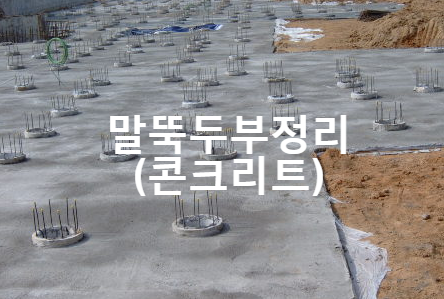  기초공사 말뚝 두부정리 (강관 & 콘크리트)